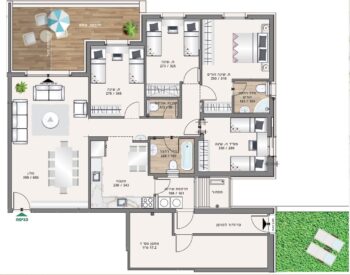 למכירה ברמת בית שמש ד'3 דירת גן 5 חדרים